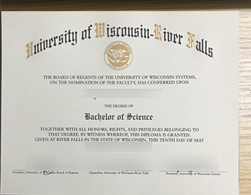 Order a fake UW–River Falls diploma, 定制威斯康星大学河瀑布分校文凭