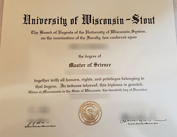 Purchase a fake UW–Stout diploma, 100%复制威斯康星大学斯托特分校文凭