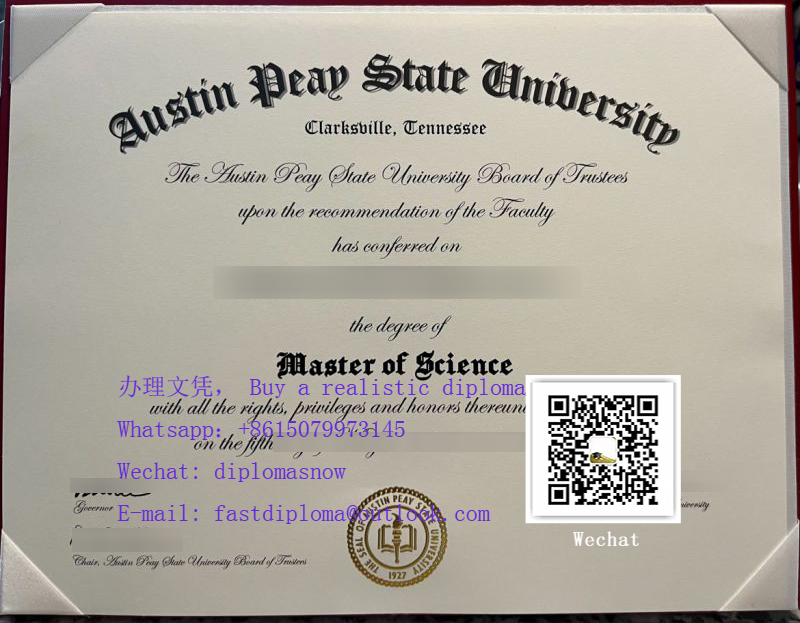 Austin Peay State University diploma