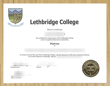 I want to buy a Lethbridge College diploma in Canada