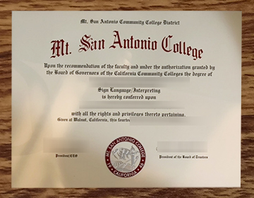 How to get a Mt. San Antonio College diploma?