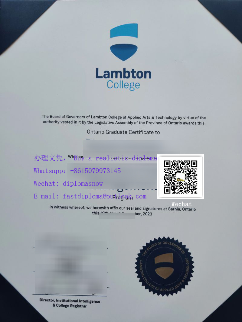 Lambton College diploma