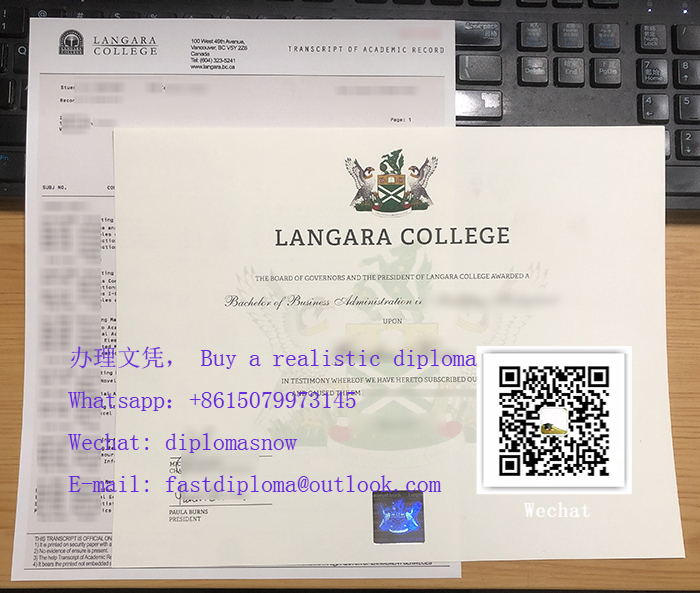 Langara College degree and transcript