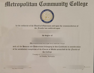 Buy a Metropolitan Community College (Nebraska) diploma