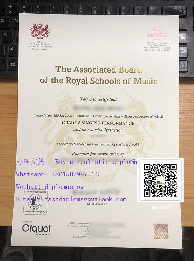 Grade 3 ABRSM certificate