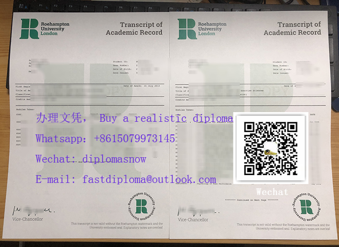 Roehampton University Transcript, 复制罗汉普顿大学成绩单