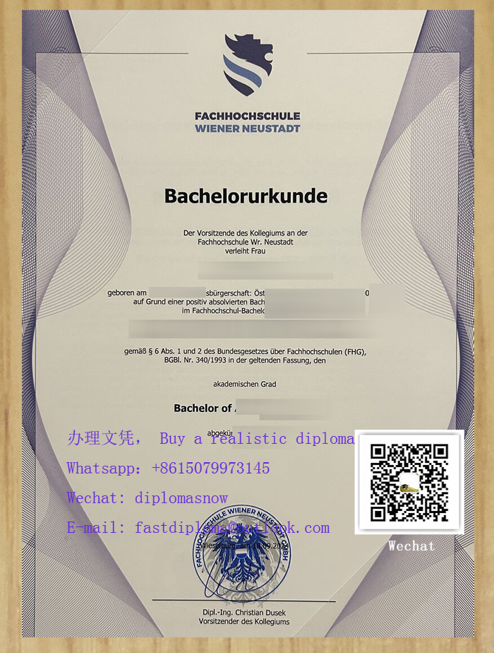 Fachhochschule Wiener Neustadt degree