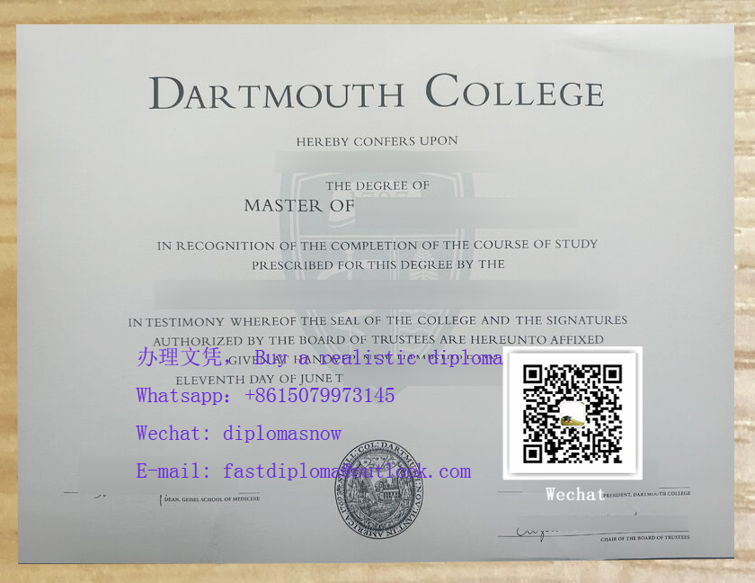 Dartmouth College diploma