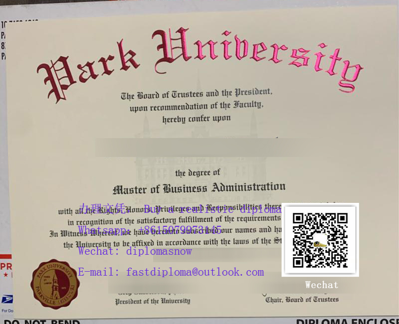 帕克大学文凭证书，Buy a Park University diploma