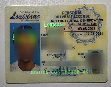 购买路易斯安那州假身份证/驾驶执照, Buy a Louisiana fake ID/ Drving License