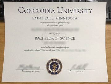 Buy a Concordia University, St. Paul diploma in 2025, 圣保罗康考迪亚大学文凭样本