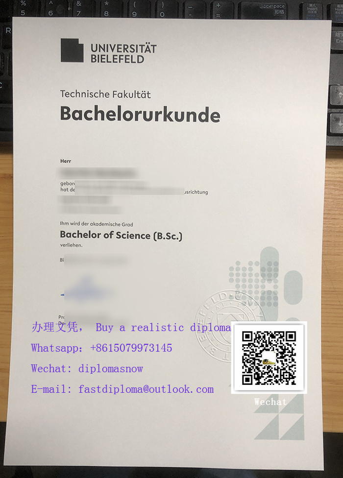 Universität Bielefeld Urkunde